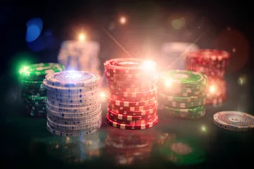 A close-up shot of golden coins falling around a spinning roulette wheel, representing immersive casino action at CD44.